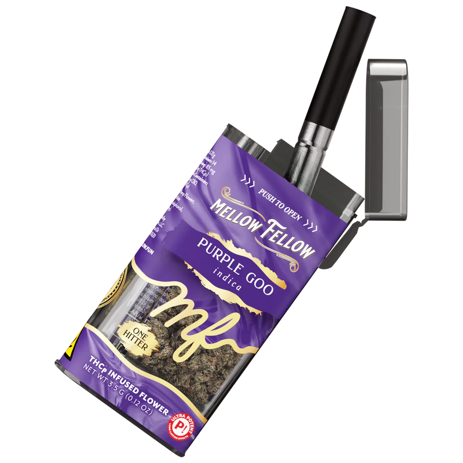 THCp 3.5g Infused Flower + One Hitter - Purple Goo (Indica)