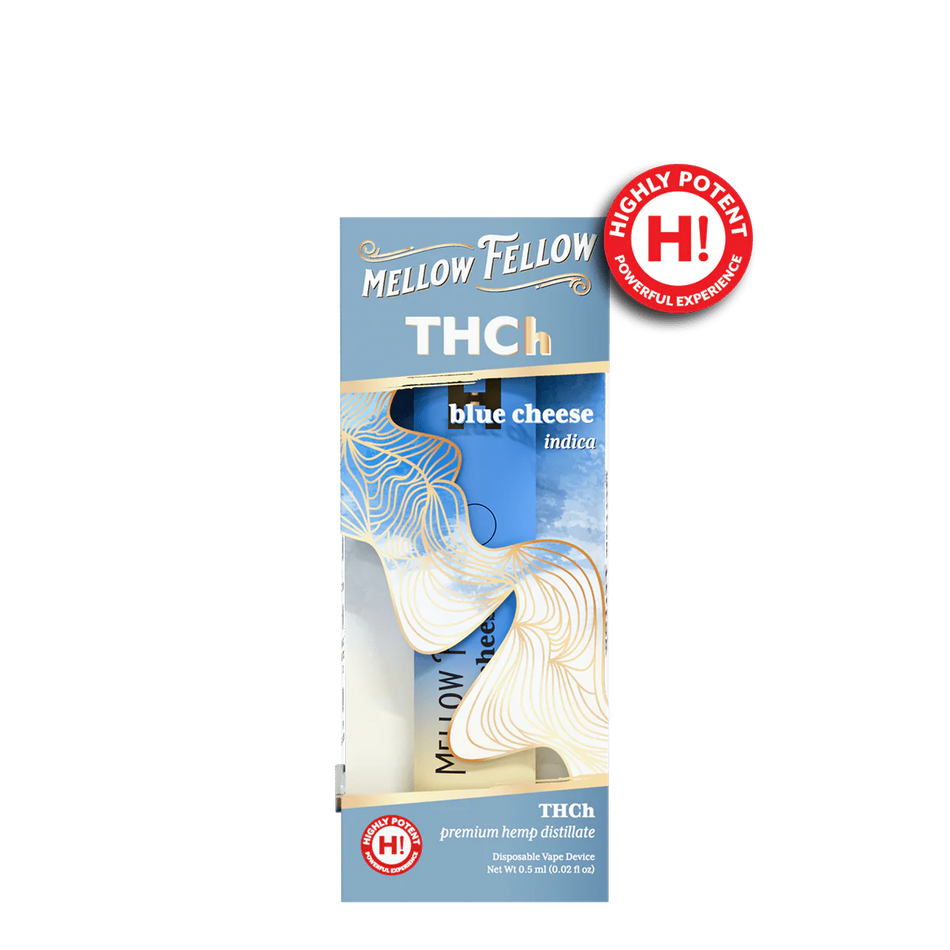 Mellow Fellow THCh 0.5g Disposable Vape - Blue Cheese (Indica)