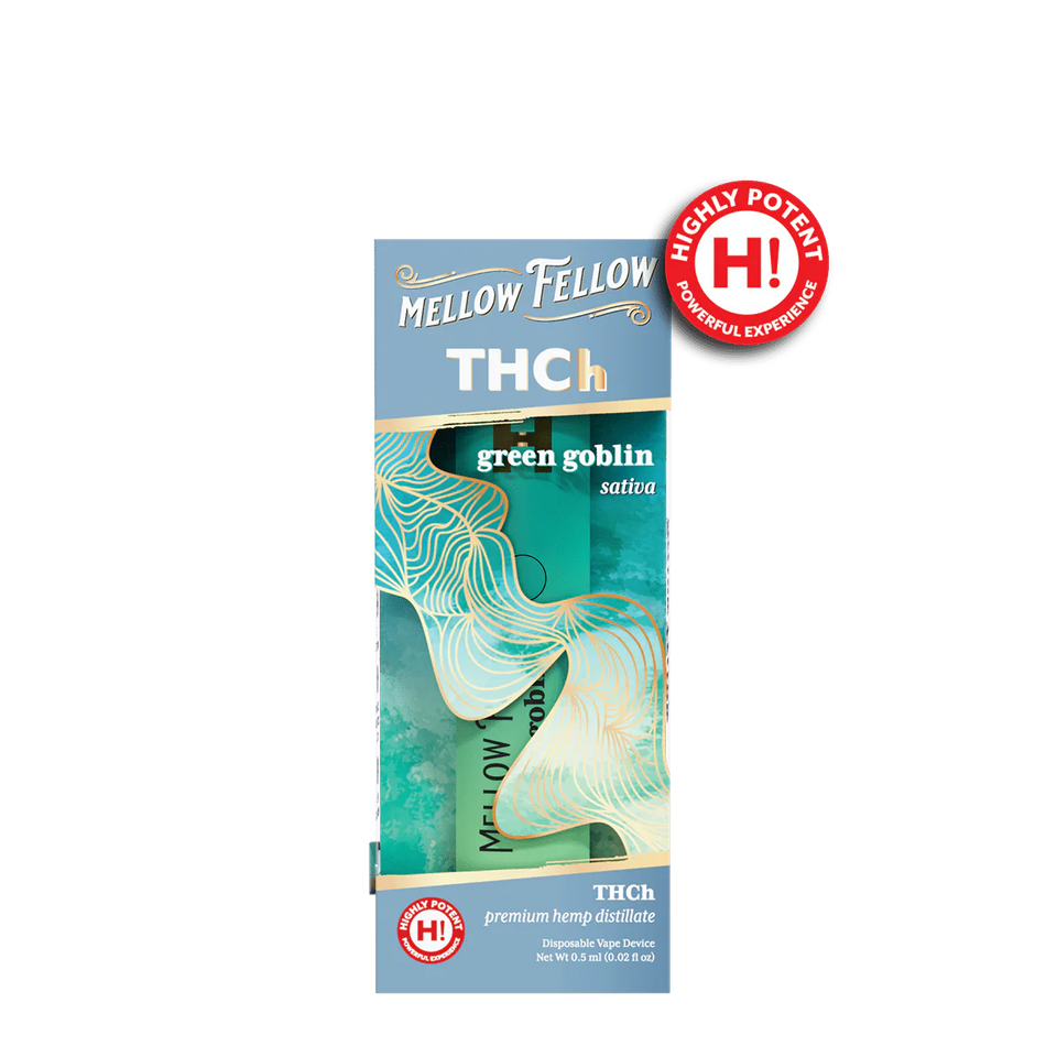 Mellow Fellow THCh 0.5g Disposable Vape - Green Goblin (Sativa)