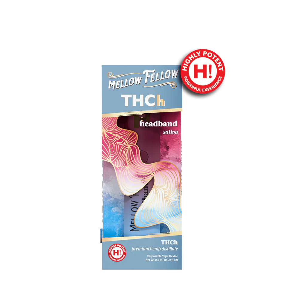 Mellow Fellow THCh 0.5g Disposable Vape - Headband (Sativa)