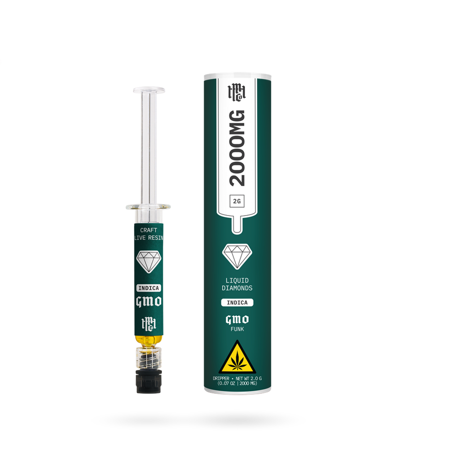 The Hemp Collect THCa Dripper Live Resin Liquid Diamonds: GMO (Indica) 2g