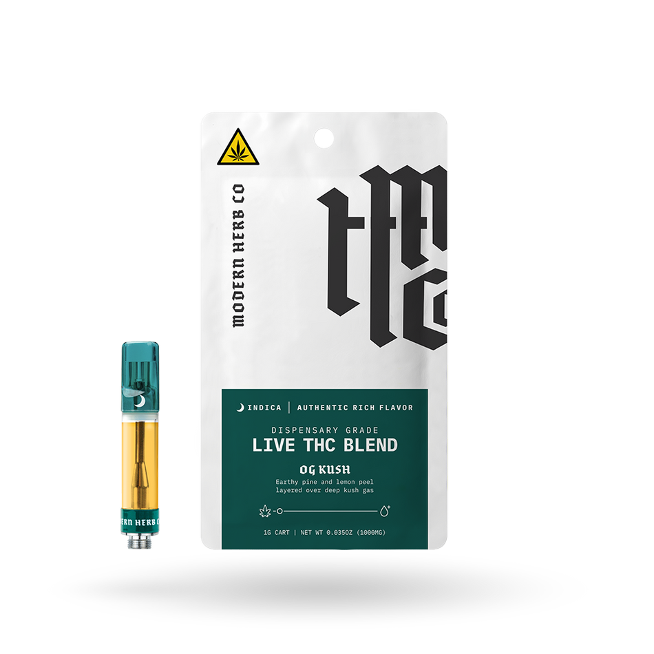 The Hemp Collect Live THC Vape Cartridge: OG Kush (Indica) 1g