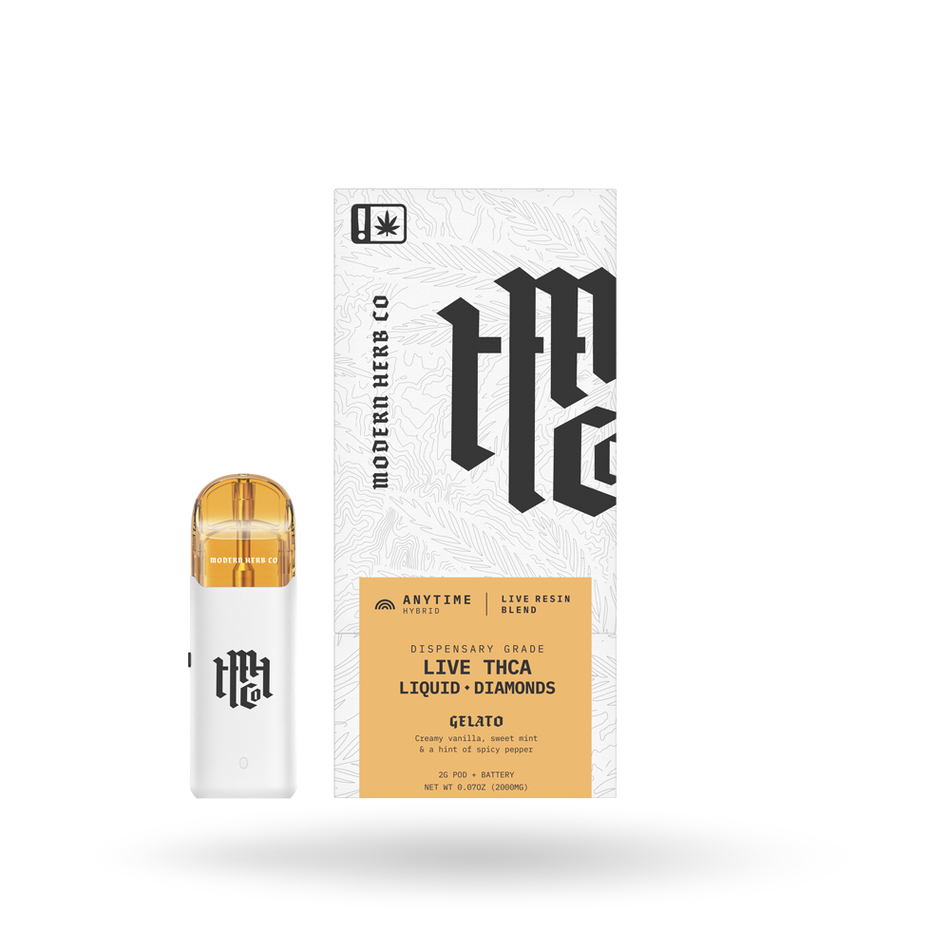 THCa Pod Kit Live Resin Liquid Diamonds: Gelato (Hybrid) - 2g