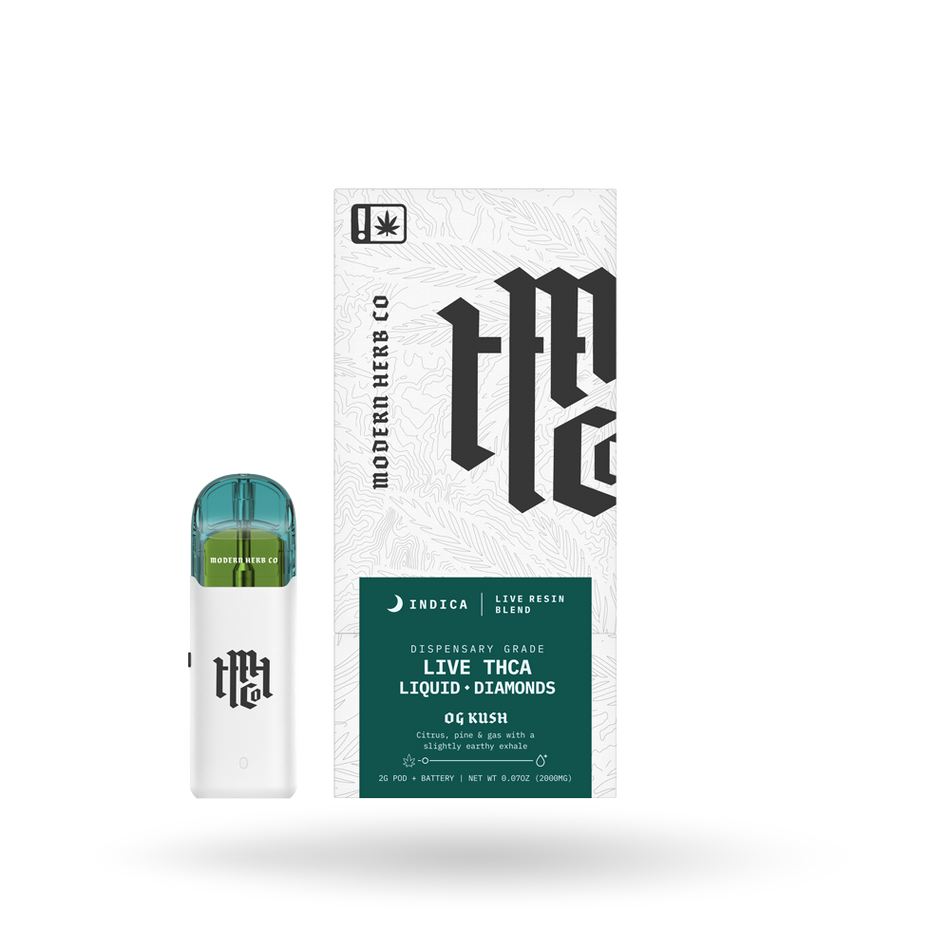 THCa Pod Kit Live Resin Liquid Diamonds: OG Kush (Indica) - 2g