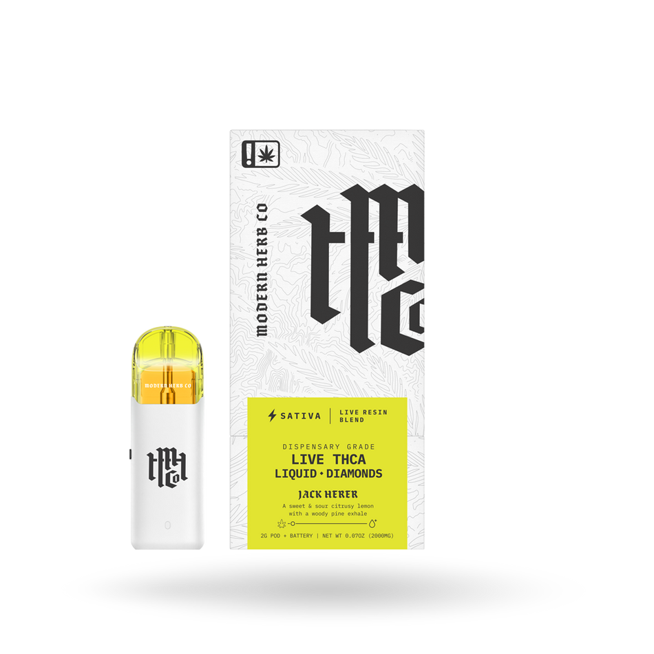 THCa Pod Kit Live Resin Liquid Diamonds: Jack Herer (Sativa) - 2g