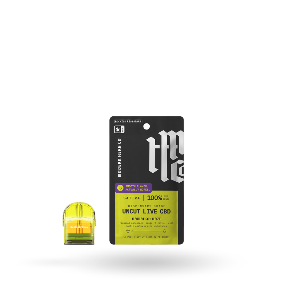 The Hemp Collect Pod Refill, Live CBD Uncut, Sativa, Hawaiian Haze, 1g