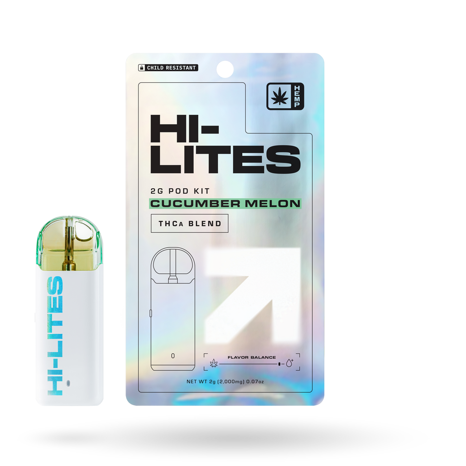 The Hemp Collect Hi-Lites THCa Pod Kit: Cucumber Melon