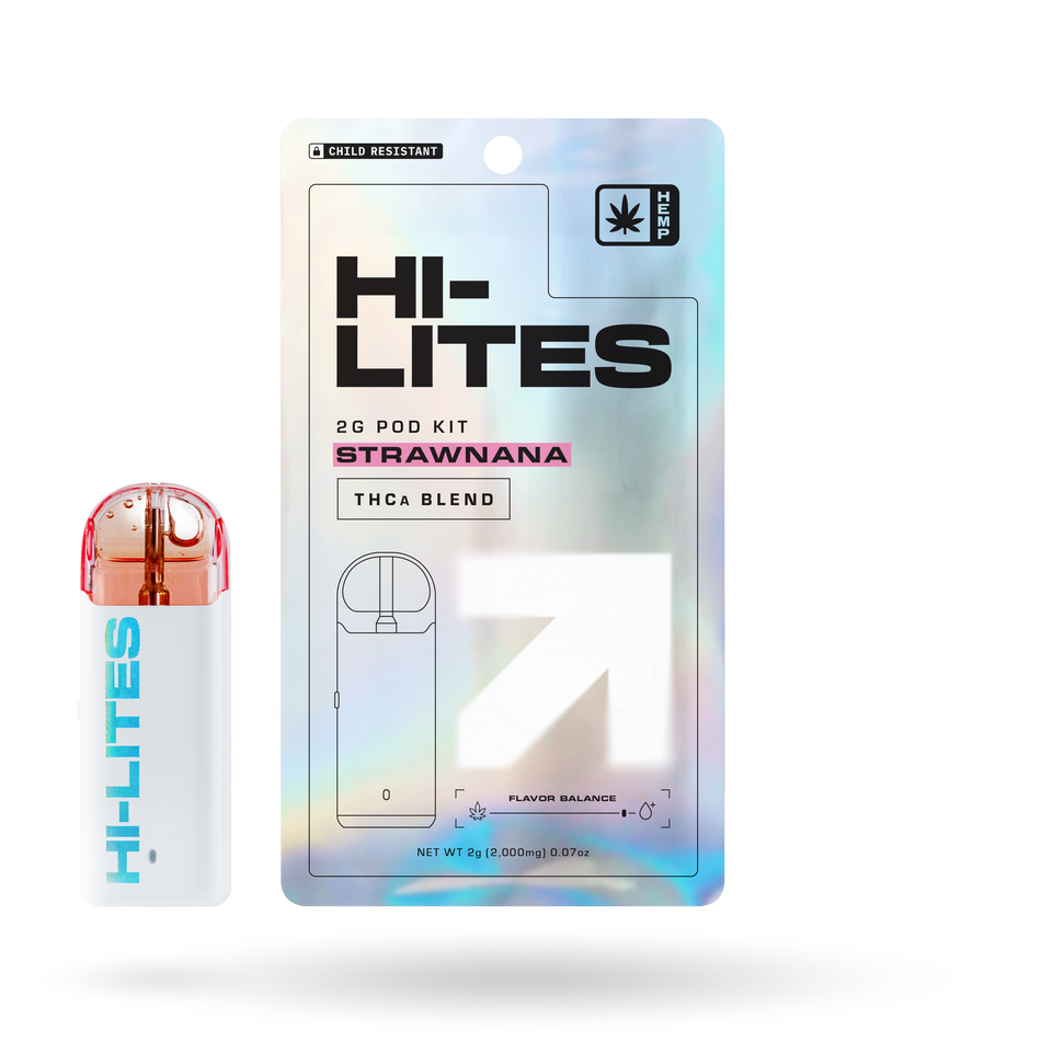 The Hemp Collect Hi-Lites THCa Pod Kit: Strawnana