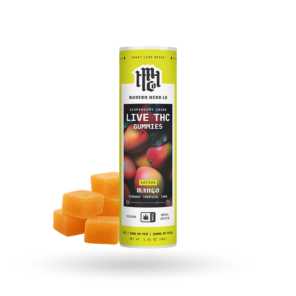 The Hemp Collect Live Resin D9 THC Gummies: Mango (Sativa), 5ct