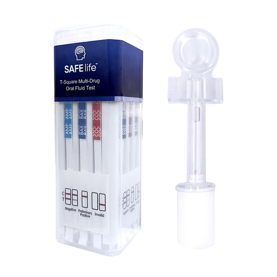 Macujo 10 Panel SAFElife T-Square Multi-Drug Oral Fluid Saliva Drug Test