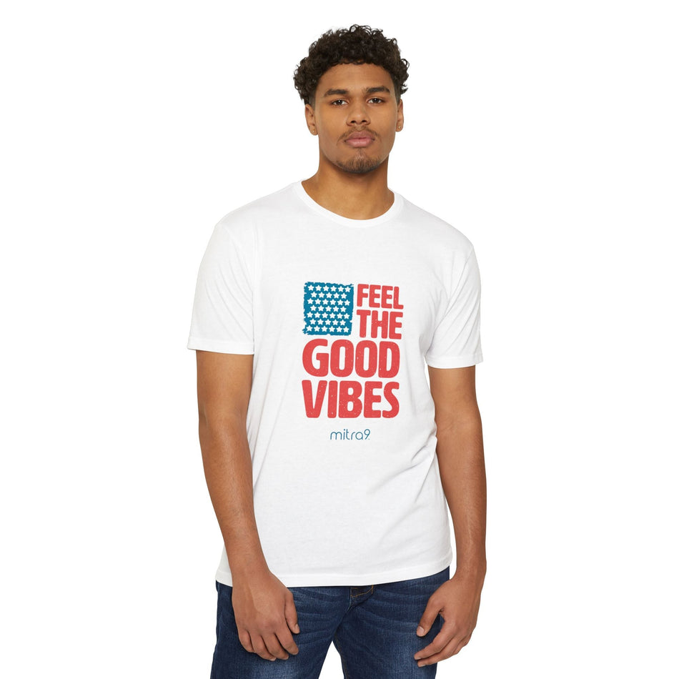 Mitra9 Feel the Good Vibes - Red, White & Chill 2025 Edition T-shirt