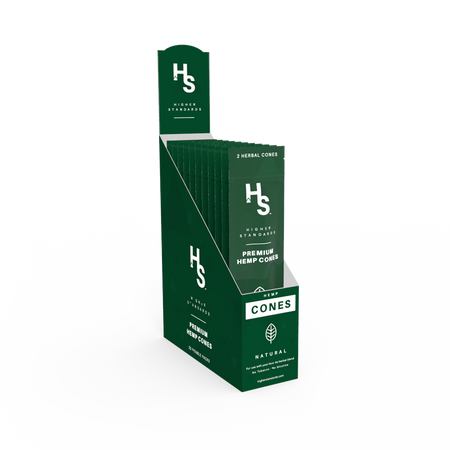 Higher Standards Cones Box of 15 Pack of 2 Best Sales Price - Rolling Papers & Supplies