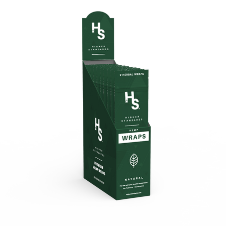 Higher Standards Wraps Box of 25 Pack of 2 Best Sales Price - Rolling Papers & Supplies