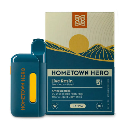 Hometown Hero Live Resin THCA Liquid Diamonds Disposable - 5g Best Sales Price - Vape Pens
