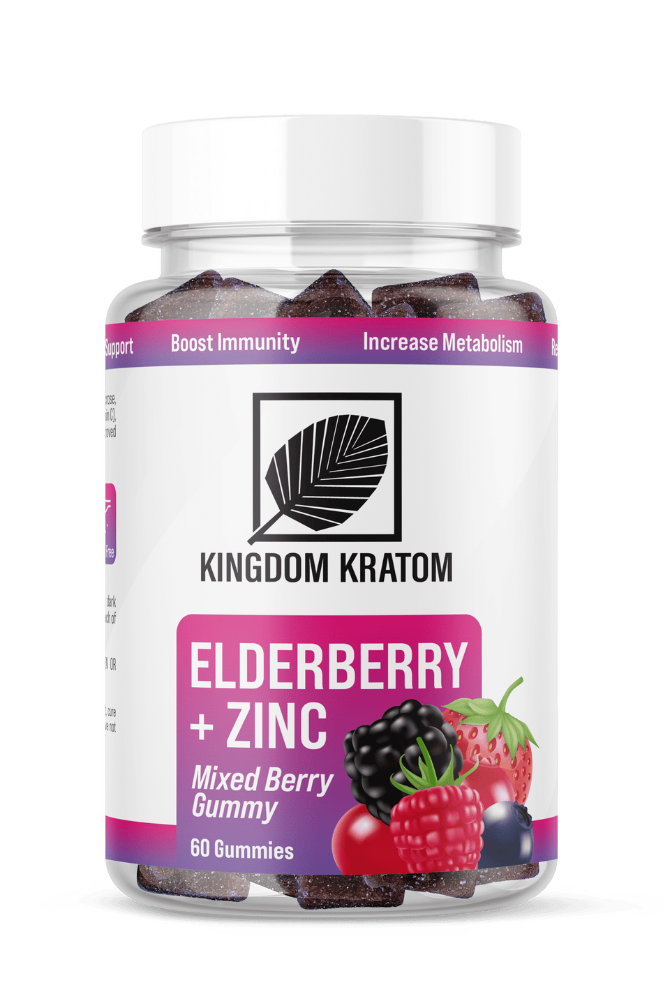 Kingdom Kratom Zinc & Elderberry Gummies