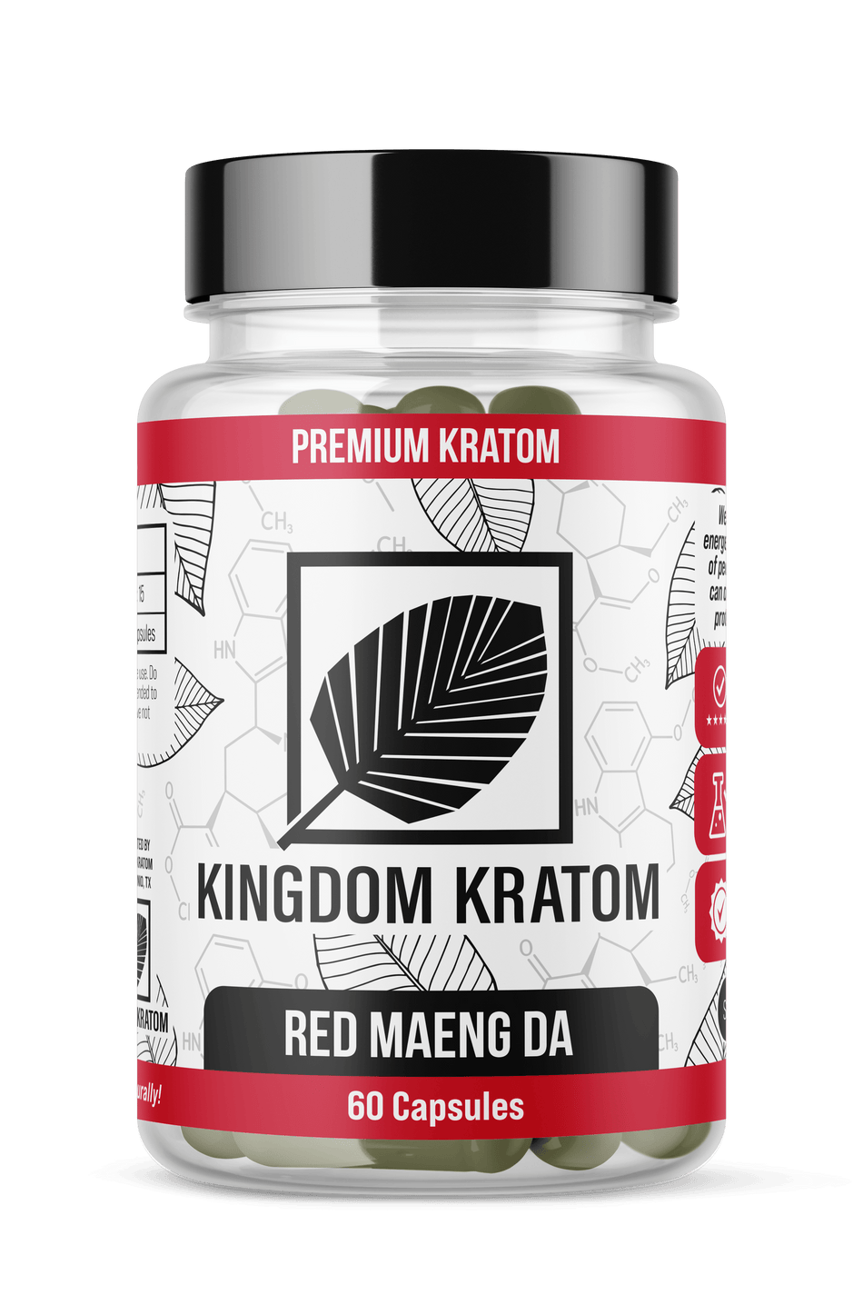 Kingdom Kratom Red Maeng Da Kratom Capsules