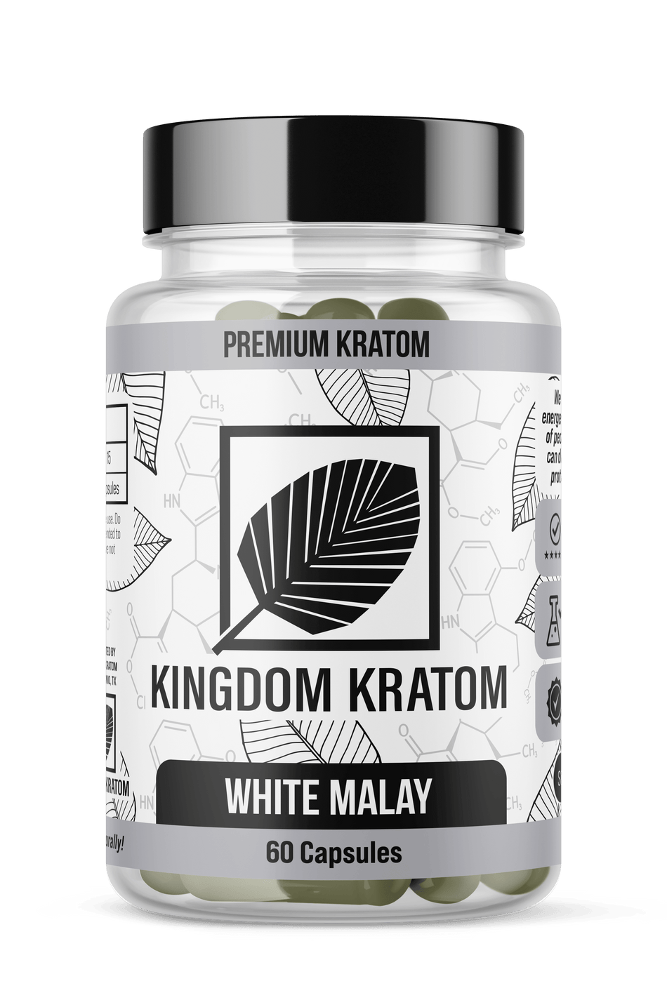 Kingdom Kratom White Malay Kratom Capsules