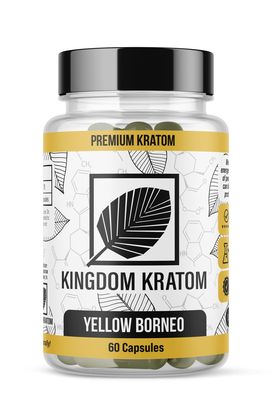 Kingdom Kratom Yellow Borneo Kratom Capsules