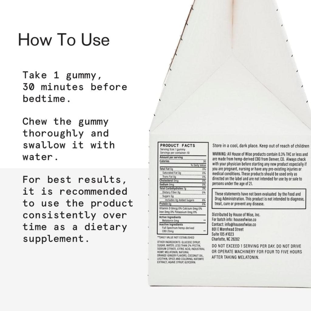 House of Wise CBD Sleep Gummies (10ct.) Best Sales Price - Gummies