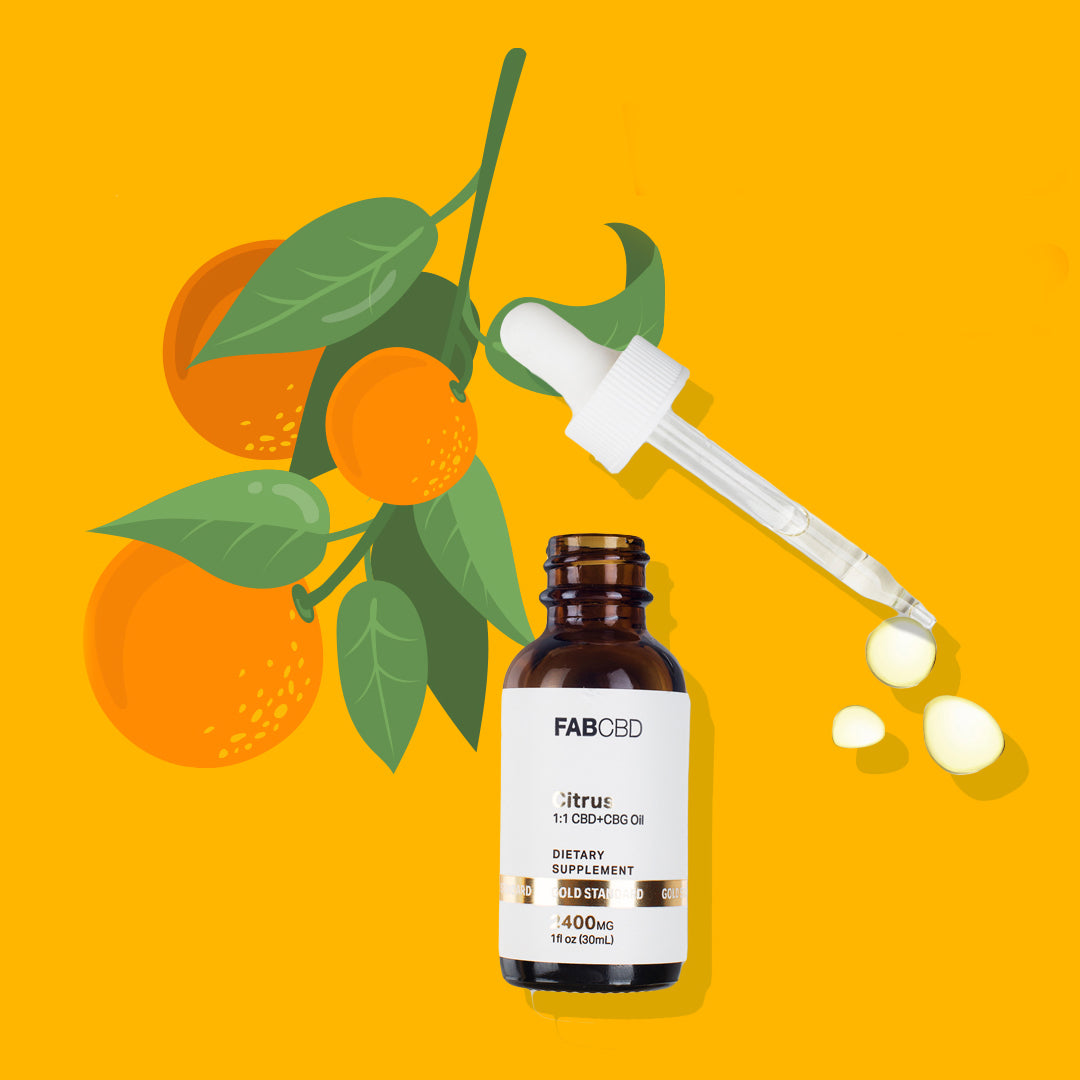 FAB CBD CBG Oil Natural Flavor Best Sales Price - Tincture Oil