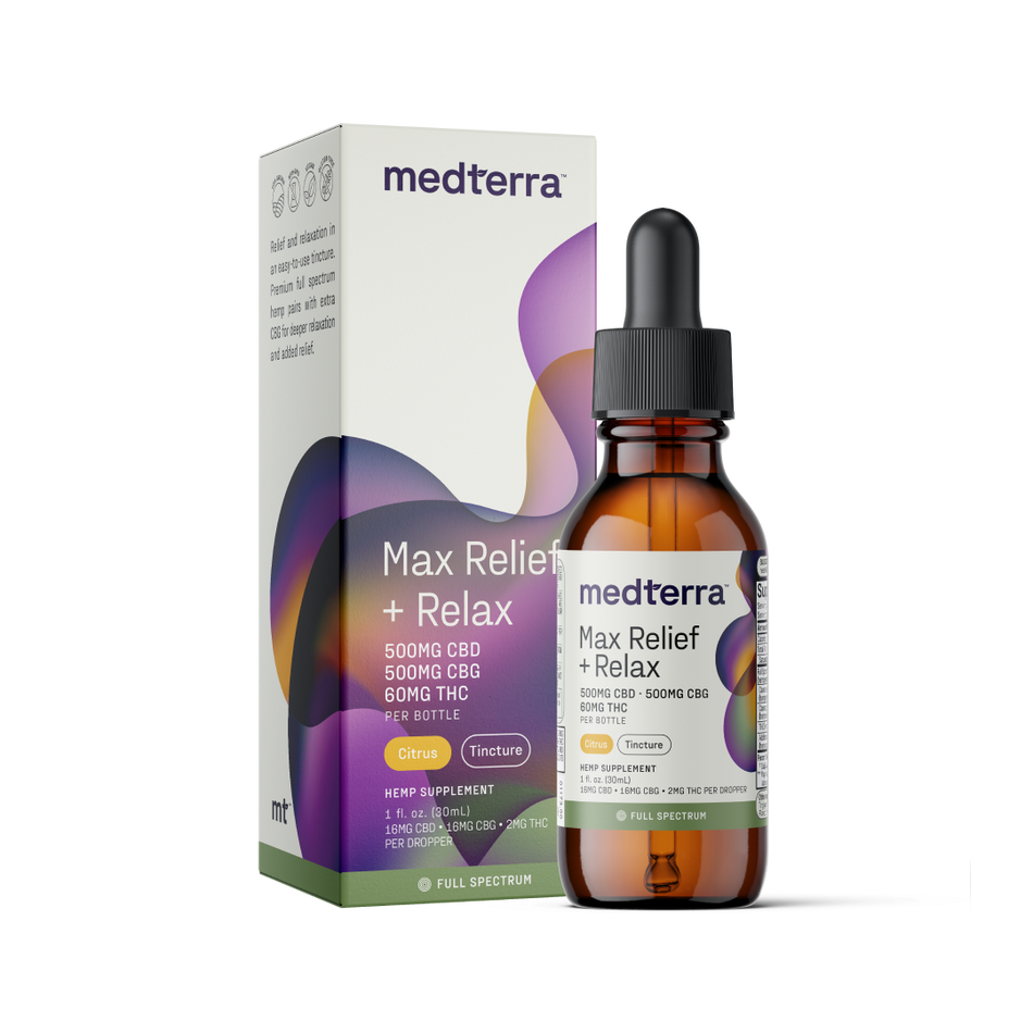 Medterra Max Relief + Relax Full Spectrum CBD Oil
