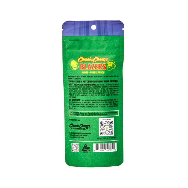 Cheech and Chongs Blazers – Runtz + Purple Punch – Preroll — Direct From Cheech & Chong
