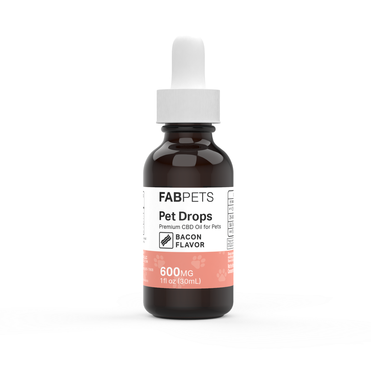 FAB CBD CBD Oil for Pets Bacon Flavor Best Sales Price - Tincture Oil