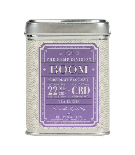 The Hemp Division Boom 8 CT Sachets - Chocolate & Coconut - 22 MG CBD Best Sales Price -