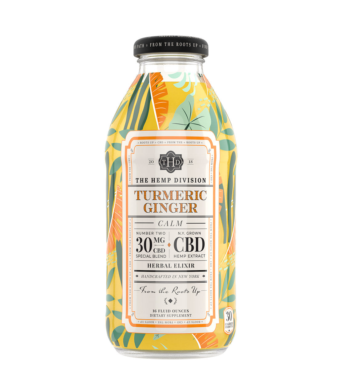 The Hemp Division Calm Case of 12 - Turmeric Ginger Honey - 30 MG Best Sales Price - Edibles