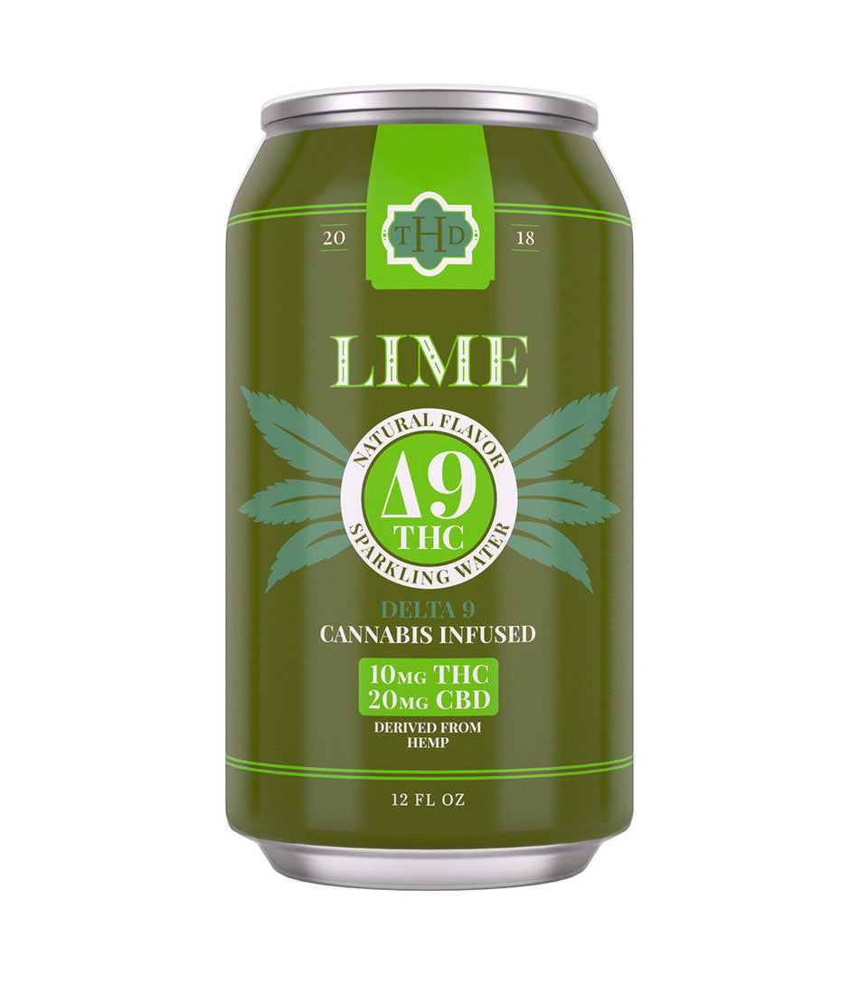 The Hemp Division Lime Sparkling Elixir – 10 MG Delta-9 THC