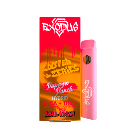 Exodus | Loud Resin THCA + THC-P + D6 + HXY 10 + THC-B Zooted Disposable - 2.2g Best Sales Price - Vape Pens