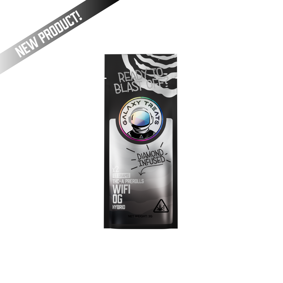Galaxy Treats Wifi OG - Diamond Infused 2ct THCA Prerolls