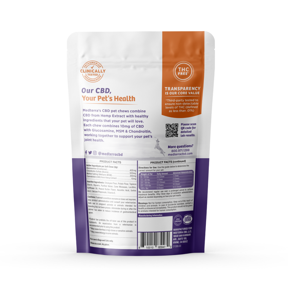 Medterra Pet CBD Joint Support Chews