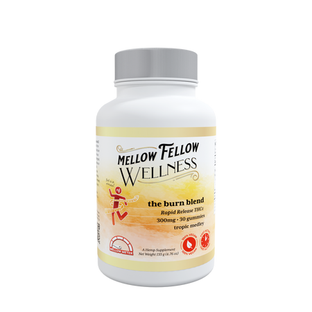 Mellow Fellow Wellness - Gummies - 300mg - Burn Blend - Tropic Medley Best Sales Price - Gummies