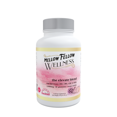 Mellow Fellow Wellness - Gummies - 2000mg - Elevate Blend - Tropic Medley Best Sales Price - Gummies
