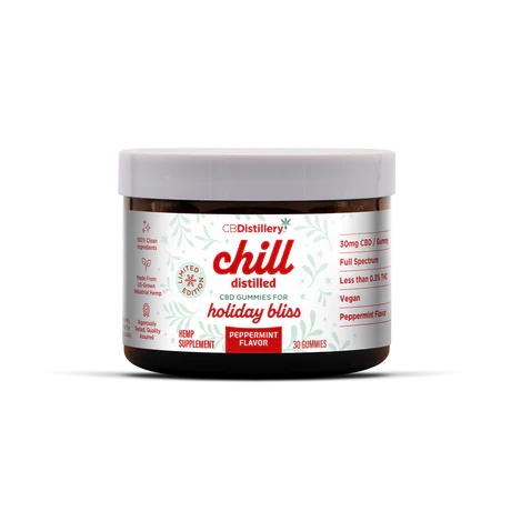 CBDistillery 30mg Full Spectrum CBD Gummies - Peppermint Flavor