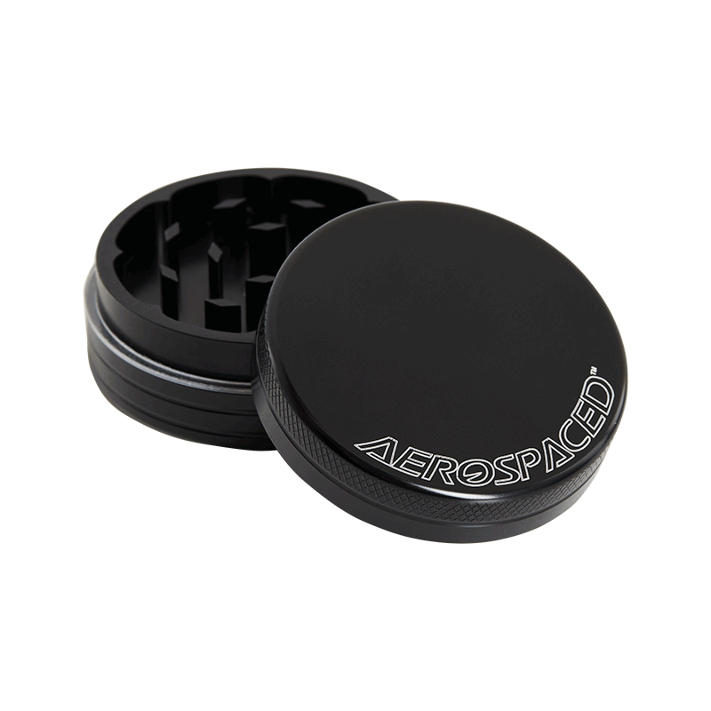 Aerospaced by HS 2 Piece Grinder 2.0"(50mm) Black Best Sales Price - Grinders