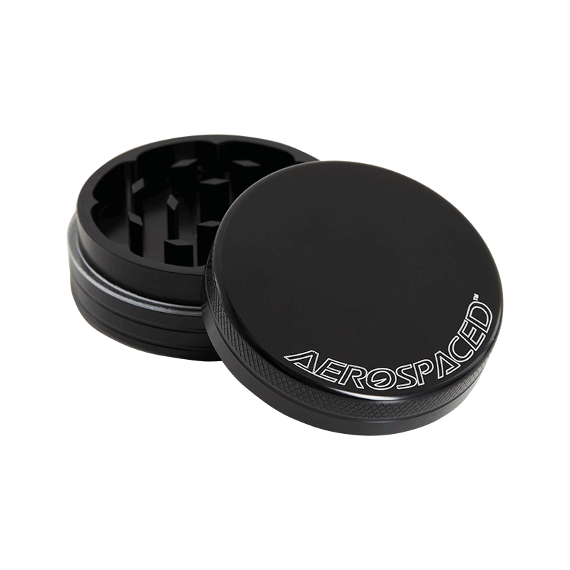 Aerospaced by HS 2 Piece Grinder 2.0"(50mm) Black Best Sales Price - Grinders