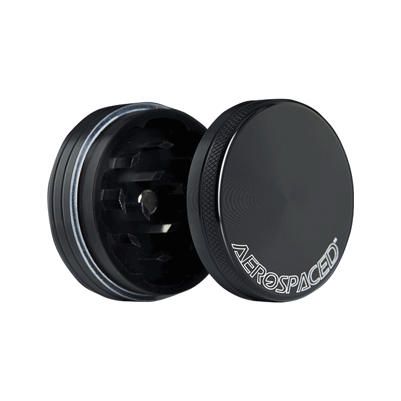 Aerospaced by HS 2 Piece Grinder 2.0"(50mm) Black Best Sales Price - Grinders