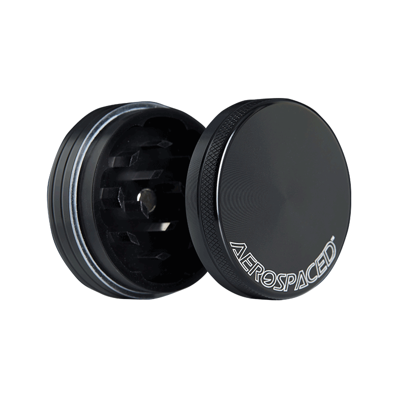 Aerospaced by HS 2 Piece Grinder 2.0"(50mm) Black Best Sales Price - Grinders