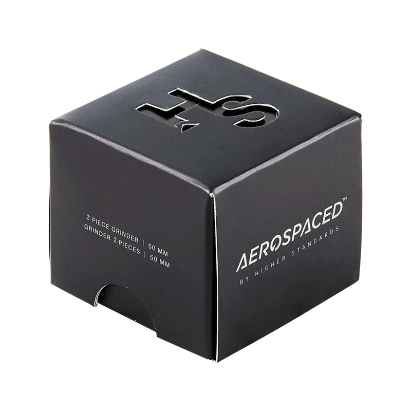 Aerospaced by HS 2 Piece Grinder 2.0"(50mm) Black Best Sales Price - Grinders