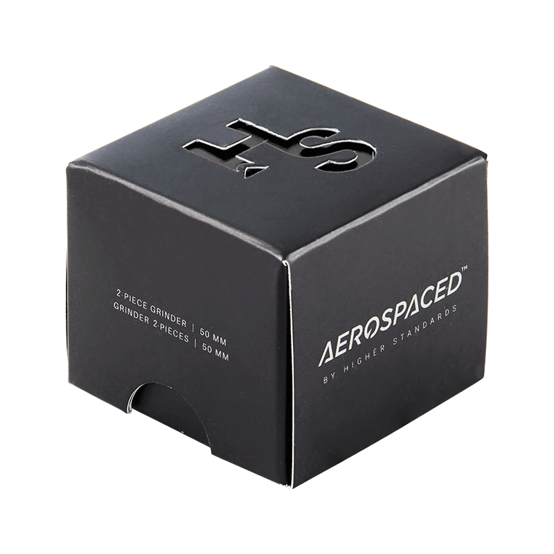Aerospaced by HS 2 Piece Grinder 2.0"(50mm) Black Best Sales Price - Grinders
