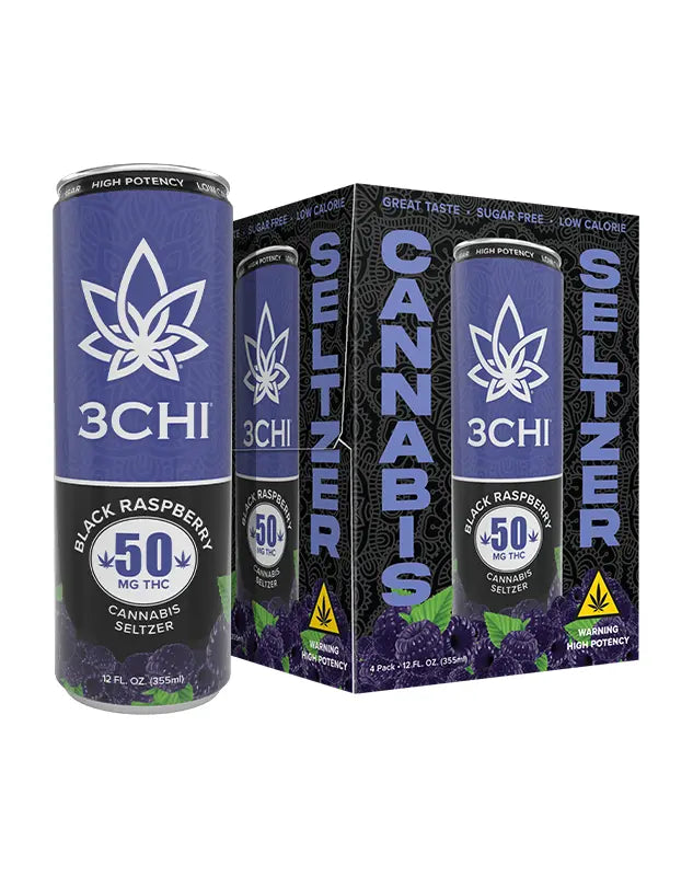 3Chi Delta 9 THC Seltzers – Sugar Free – 50mg