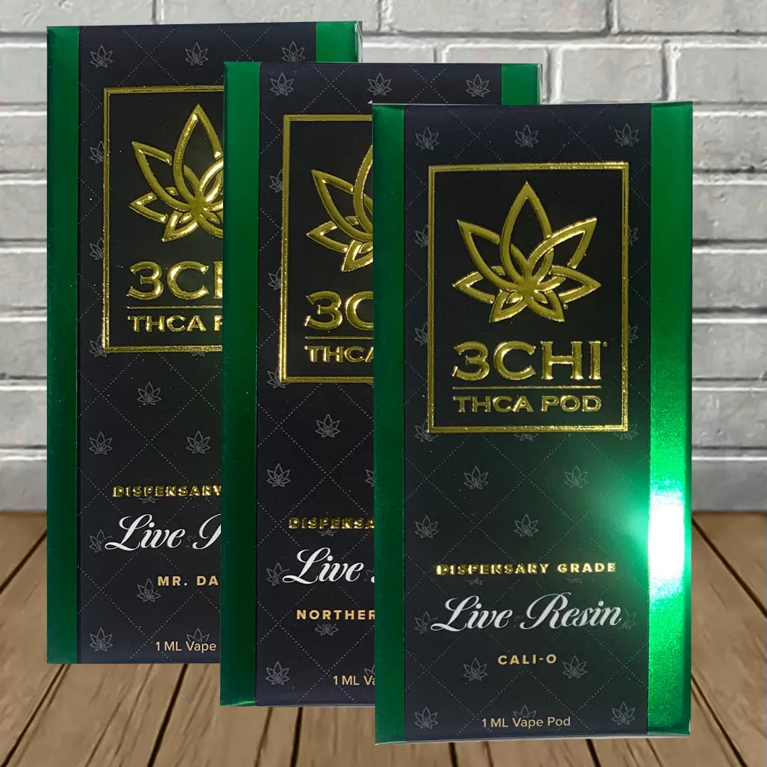 3Chi Dispensary Grade Live Resin THCa Pods 1ml Best Sales Price - Vape Cartridges