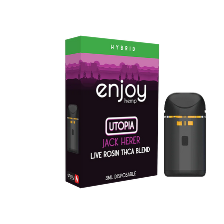 Enjoy Hemp 3ml THCA Blend Disposable for Utopia - Jack Herer (Hybrid) Best Sales Price - Vape Pens