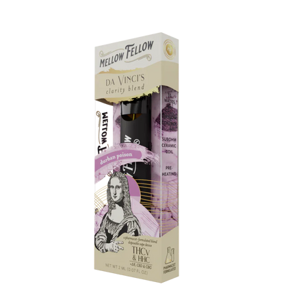 Mellow Fellow da Vinci's Clarity Blend 2ml Disposable Vape Durban Poison Best Sales Price - Vape Pens