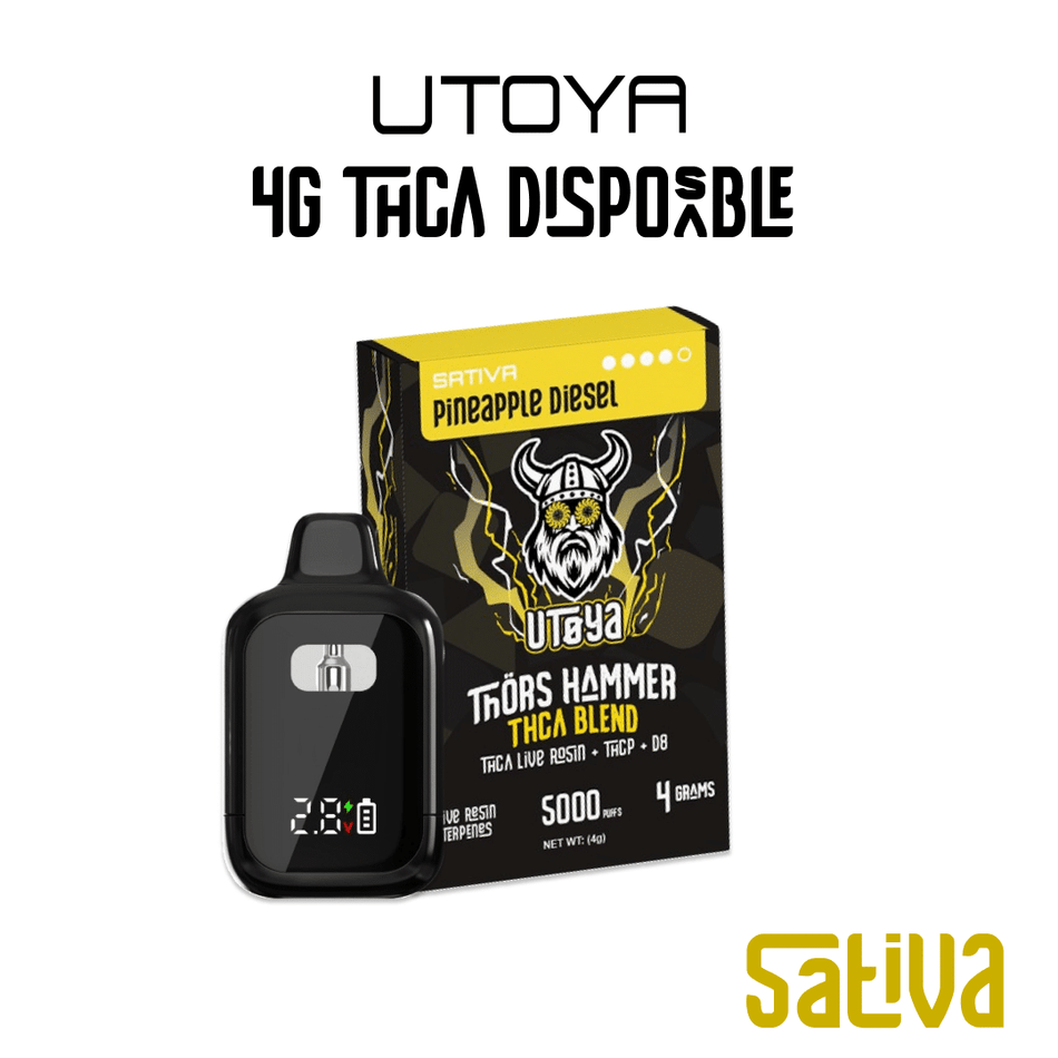Utoya Thor’s Hammer 4G THCA Disposable Vape