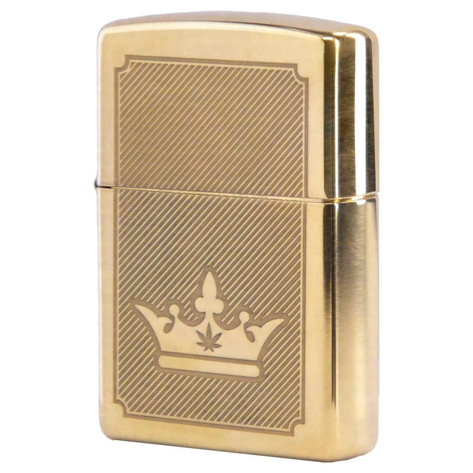 Queen of Bud Golden Lines of Triumph Zippo