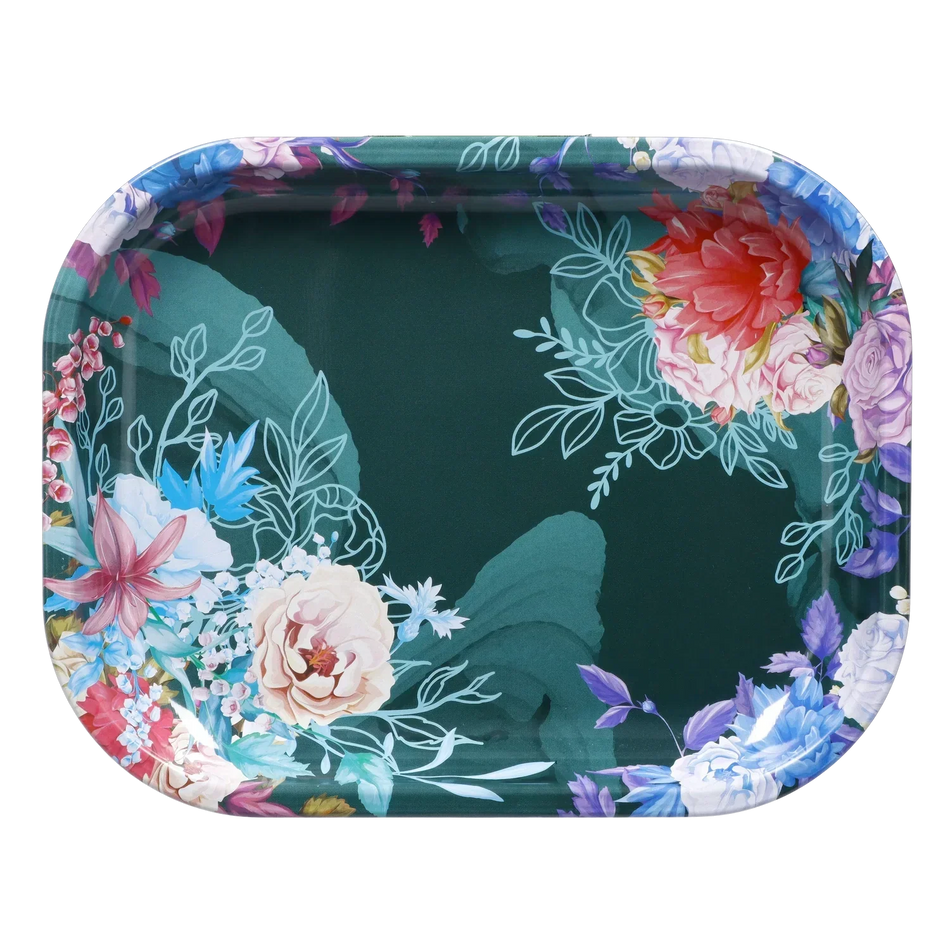 Famous Brandz Famous Design Floral Lush Rolling Tray