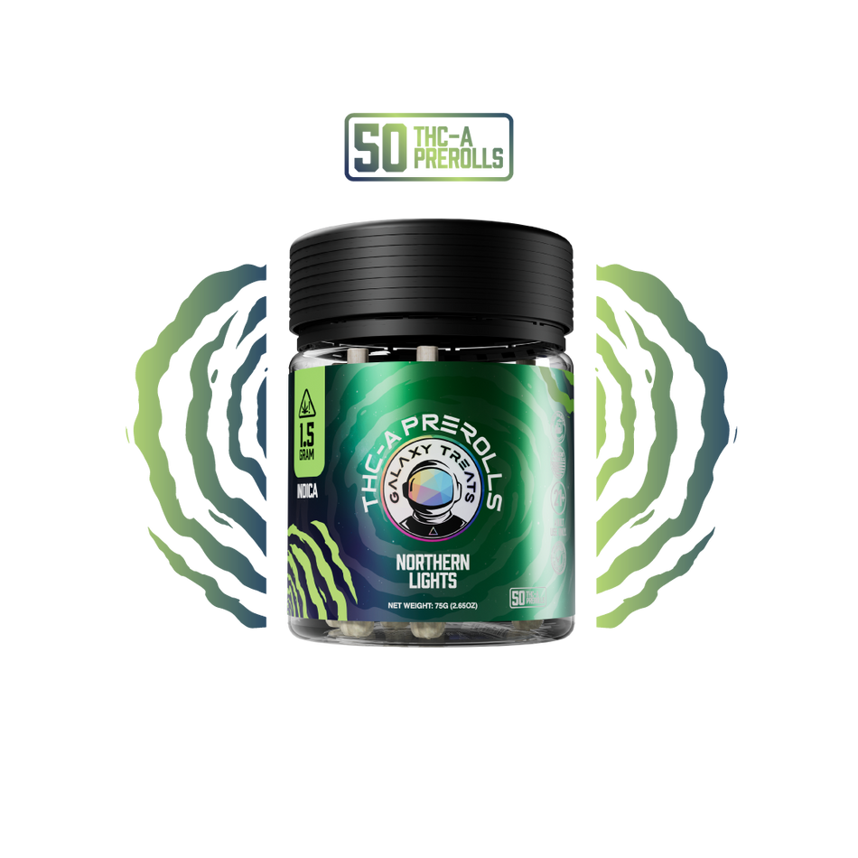 Galaxy Treats Northern Lights - 50ct THCA Preroll Jar